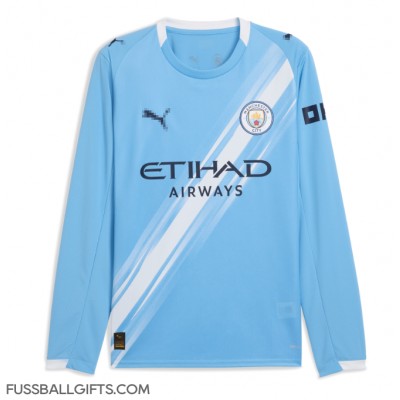 Manchester City Fußballbekleidung Heimtrikot 2025-26 Langarm Manchester City Fußballbekleidung Heimtrikot 2025-26 Langarm
